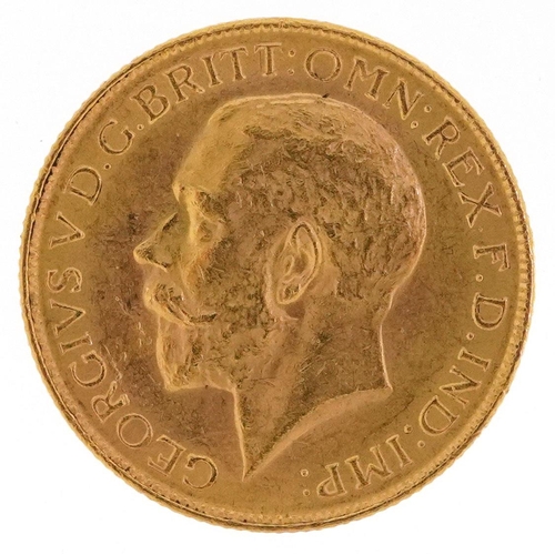 3384 - George V 1928 gold sovereign, South Africa mint.