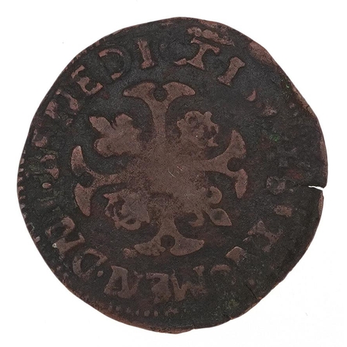 2158 - An antique coin, possibly King Henry groat, 25mm in diameter, 2.7g.