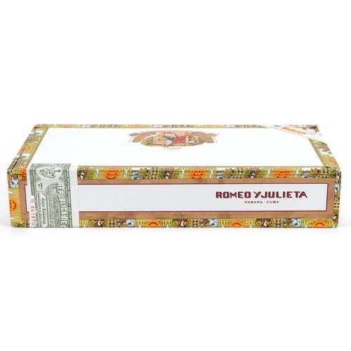 78 - A sealed box of twenty five Romeo Y Julietta Habana wide Churchill's cigars.