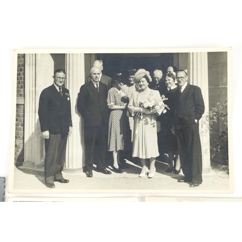 2291 - A black & white photograph of The Queen Mother, 13.5cm x 8.5cm together with a similar photographic ... 