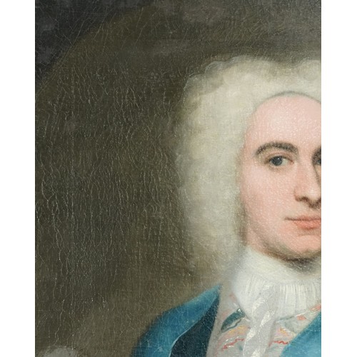 3415 - John Theodore I Heins (1697-1756) - Half length portrait of a Gentleman, 18th century German School,... 