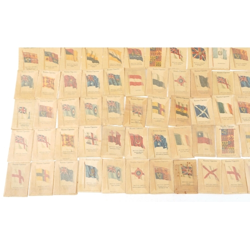 2469 - Large collection of military interest silk cigarette cards.