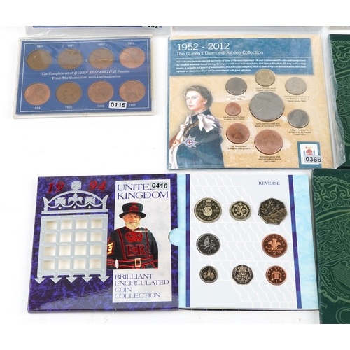 2139 - A collection of coins, mostly in presentation packs, to include United Kingdom 2003 pattern/prototyp... 