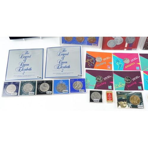 2173 - British and world coinage, mainly in packs and presentation boxes, including Queen Elizabeth II 2014... 