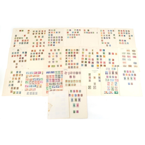 2222 - A quantity of European and world stamps to include Denmark, Gold Coast and Sweden.