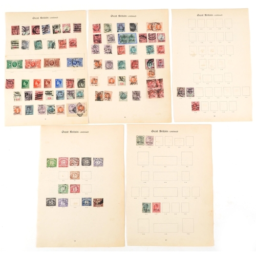 2214 - A good selection of Victorian and later British stamps overprinted with Government Parcels, Army Off... 