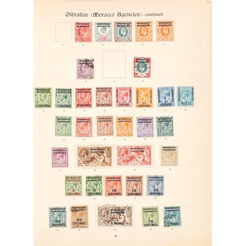 2212 - A good selection of Morocco Agencies on Victorian, British and Gibraltar stamps, many in mint condit... 