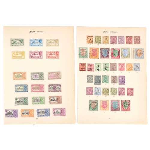 2209 - George V Indian stamps to include a full set of high value, one rupee to twenty five rupees and mint... 