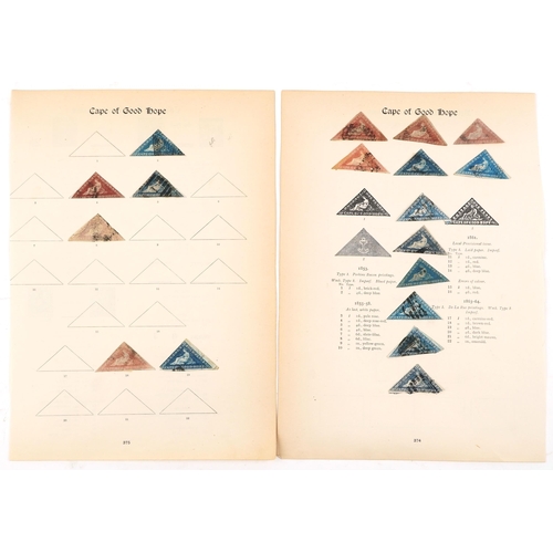 2223 - A good selection of Victorian Cape of Good Hope triangles to include Penny Red, browns and different... 