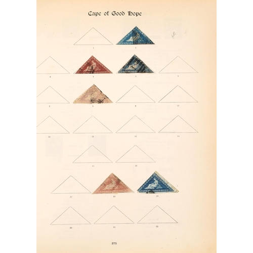 2223 - A good selection of Victorian Cape of Good Hope triangles to include Penny Red, browns and different... 