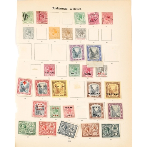 2229 - Victoria and later Bahamas stamps, mainly in mint condition, many with War Tax overprint.