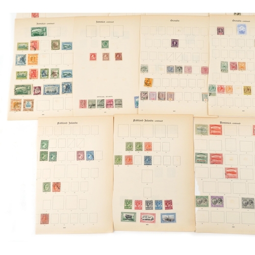 2234 - Victorian and later Commonwealth stamps, many mint examples, to include Dominica, Falkland Islands, ... 