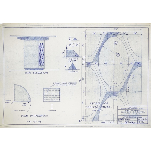 2318 - WITHDRAWN Four West Pakistan Water & Power Development Authority for the Desk for J R Godfrey, order... 