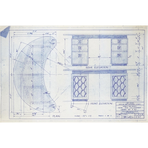 2318 - WITHDRAWN Four West Pakistan Water & Power Development Authority for the Desk for J R Godfrey, order... 