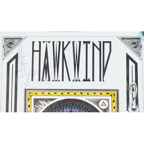 2016 - Hawkwind, The Chronicle of the Black Sword programme bearing four ink signatures.