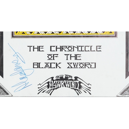 2016 - Hawkwind, The Chronicle of the Black Sword programme bearing four ink signatures.