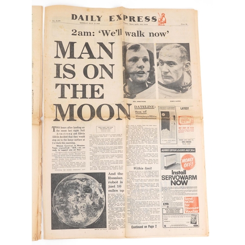 2319 - Two 1960s newspapers - The Evening News Wednesday April 12th 1961 Man in Space and The Daily Express... 