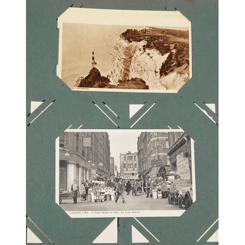 2274 - A group of five albums of postcards to include black and white photographic, colour, reproductions, ... 