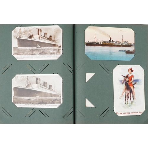 2274 - A group of five albums of postcards to include black and white photographic, colour, reproductions, ... 