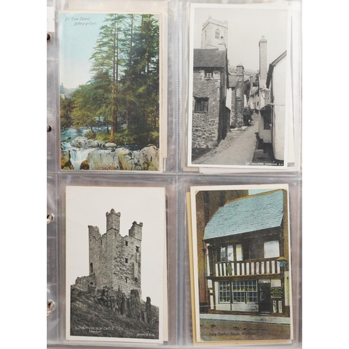 2274 - A group of five albums of postcards to include black and white photographic, colour, reproductions, ... 