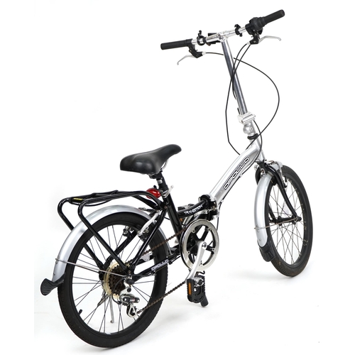 1101A - An Apollo Transition folding bicycle with Avenir carrier.