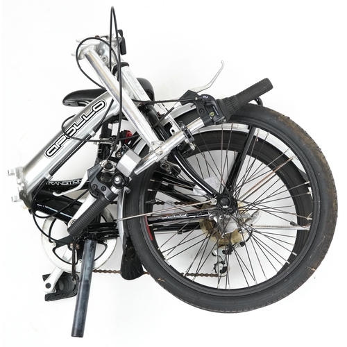 1101A - An Apollo Transition folding bicycle with Avenir carrier.