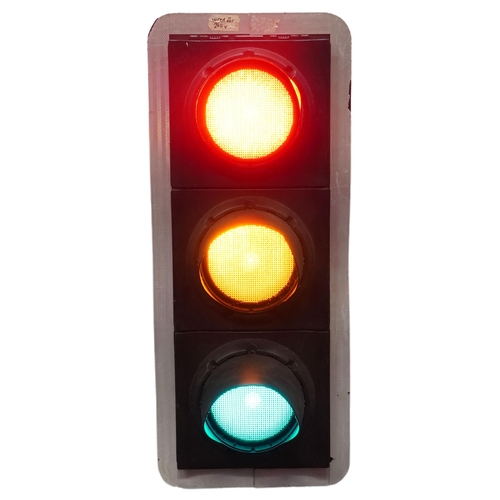 1163A - A traffic light road signal converted for indoor use, 113cm high.