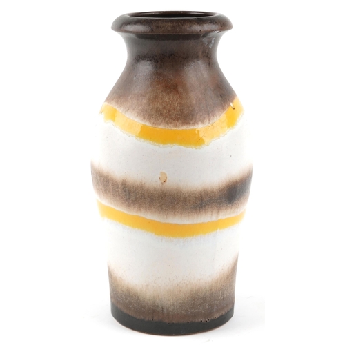 1298 - A Scheurich West German pottery vase, 290-40, 40cm high.