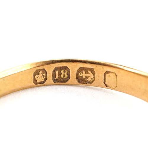 366 - Antique and later jewellery comprising an 18ct gold ring set with diamonds, (2.6g) and five stickpin... 