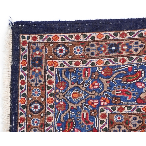 1018 - A Bidjar carpet, North West Persia, mid 20th century, the midnight blue field with a central stylize... 