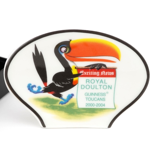 781 - Guinness collectables comprising a graduated set of three Carltonware toucan wall plaques, Royal Dou... 