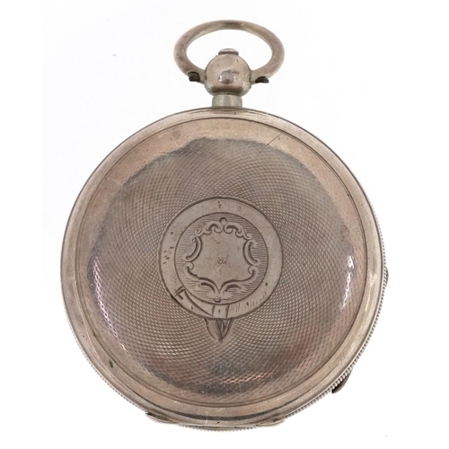 228 - Waltham, an Edwardian gentlemen's silver key wind open face pocket watch having enamelled and subsid... 