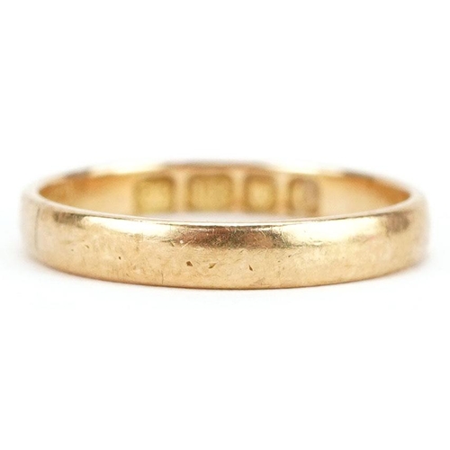 289 - An 18ct gold wedding band, size M, 2.0g.