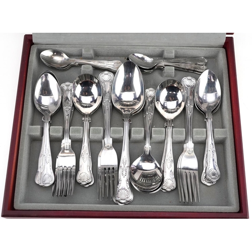 710 - A Viners canteen of silver plated and stainless steel cutlery, the canteen 34.5cm wide.