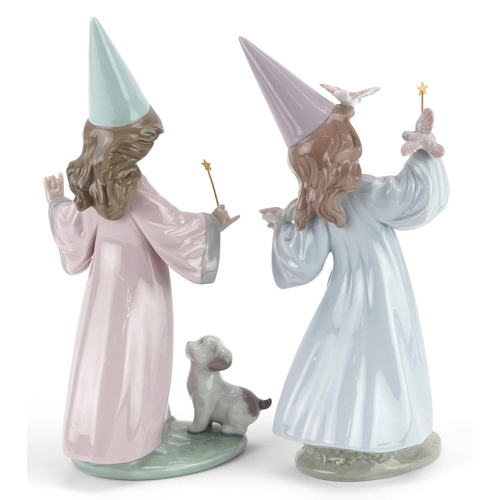 739 - Two Lladro figures of fairies holding a magic wand - Under My Spell 6170 and Magical Moment 6171, th... 