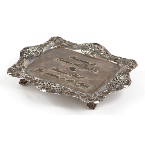  Eamon de Valera silver tray--- zzz Jeannette to look and advise