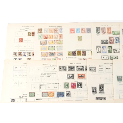 1559 - 19th century and later world stamps to include Indo China, Montenegro, Panama, Paraguay and Philipin... 