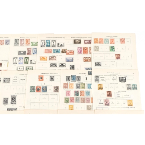 1559 - 19th century and later world stamps to include Indo China, Montenegro, Panama, Paraguay and Philipin... 