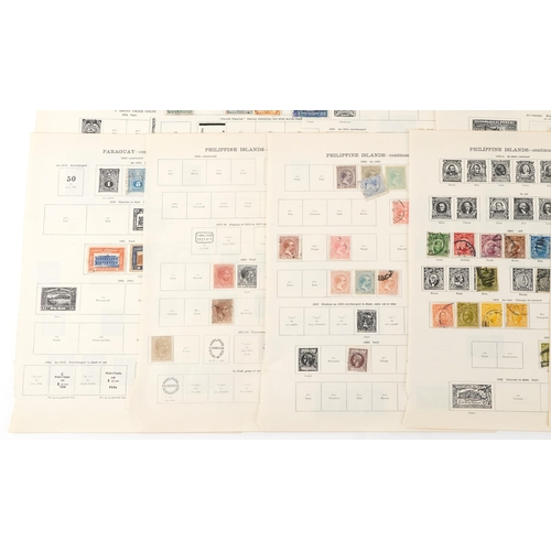 1559 - 19th century and later world stamps to include Indo China, Montenegro, Panama, Paraguay and Philipin... 