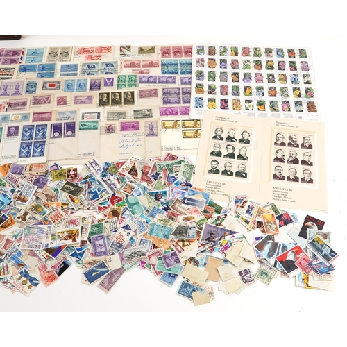 1523 - 19th century and later American stamps, mainly housed in an album, including Airmail, 1922-1932 Pert... 