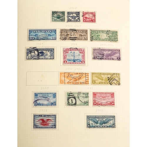 1523 - 19th century and later American stamps, mainly housed in an album, including Airmail, 1922-1932 Pert... 