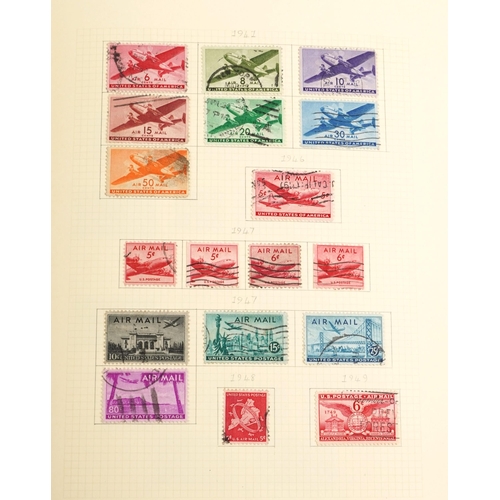 1523 - 19th century and later American stamps, mainly housed in an album, including Airmail, 1922-1932 Pert... 