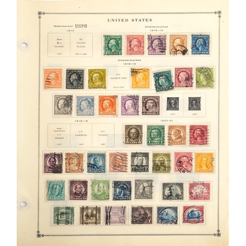 1524 - A large quantity of US stamps, some in albums and loose album sheets, many 19th century.