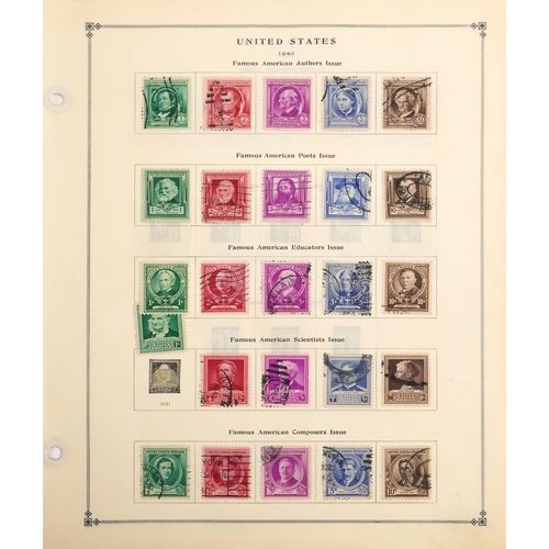 1524 - A large quantity of US stamps, some in albums and loose album sheets, many 19th century.