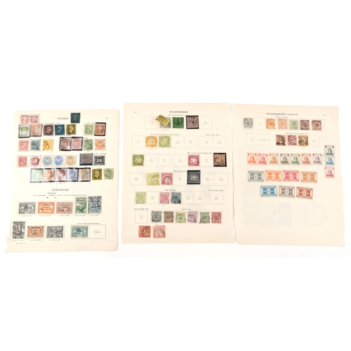 1560 - 19th century and later world stamps, some mint examples, including Prussia, Quelimane and Wurtenberg... 