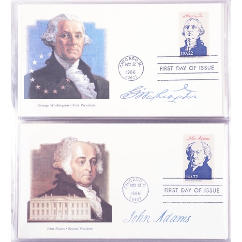 1521 - The Presidents of the United States first day covers album beginning with George Washington First Pr... 