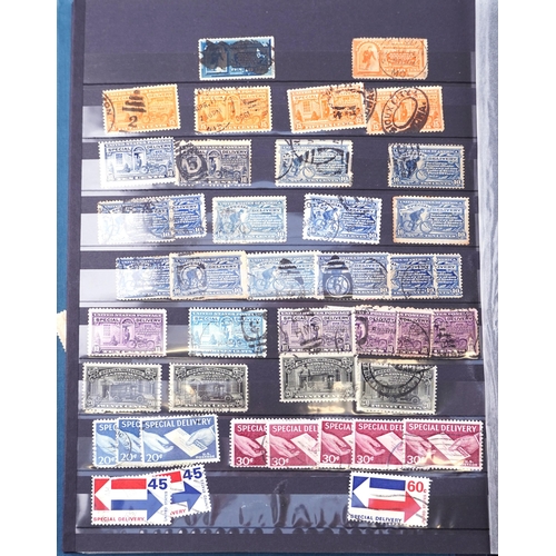 1520 - A 19th century and later collection of USA stamps including Special Handling, Confederate, Special D... 