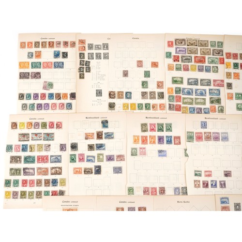 2227 - A very good selection of Victorian and later stamps to include Canada, New Brunswick, Newfoundland, ... 