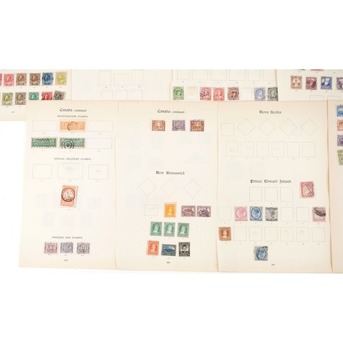 2227 - A very good selection of Victorian and later stamps to include Canada, New Brunswick, Newfoundland, ... 