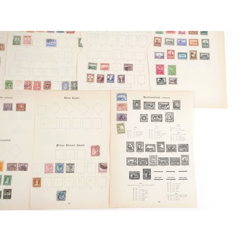 2227 - A very good selection of Victorian and later stamps to include Canada, New Brunswick, Newfoundland, ... 